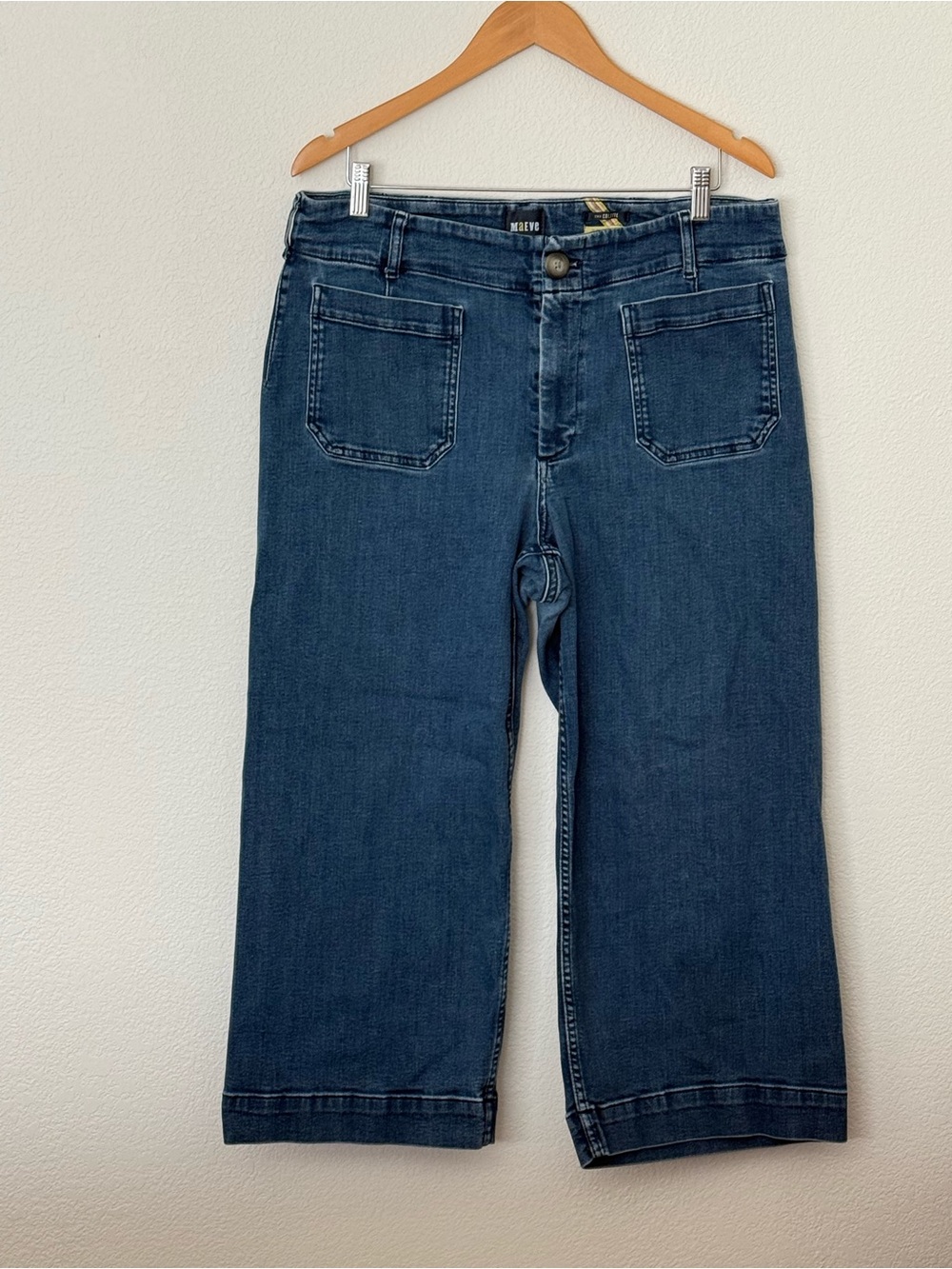 Anthropologie Maeve The Collette Denim Crop Jean 16W Plus Size
